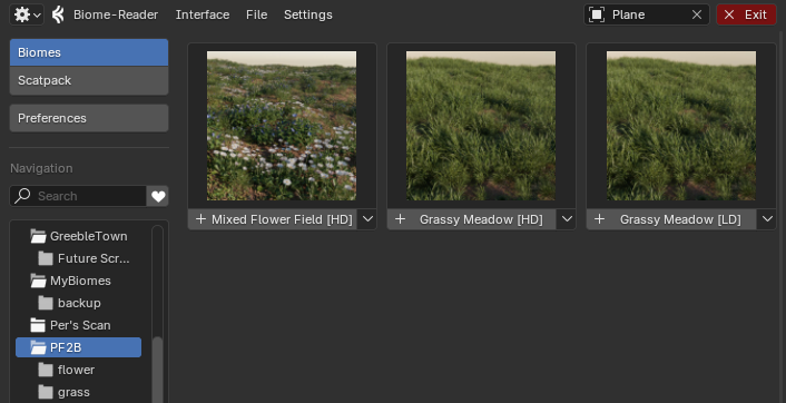 Biomes Info Popup