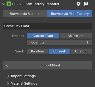 Browse via PlantFactory