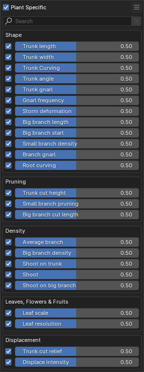 Plant Specific Overrides