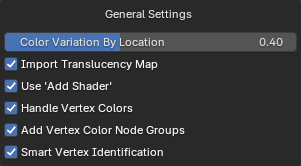 Material Settings